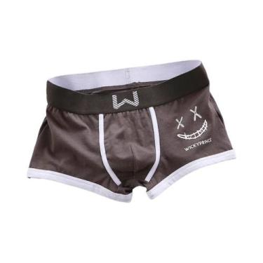 Imagem de Cuecas Boxer Masculinas De Algodão Respirável Com Design U-Convexo E E