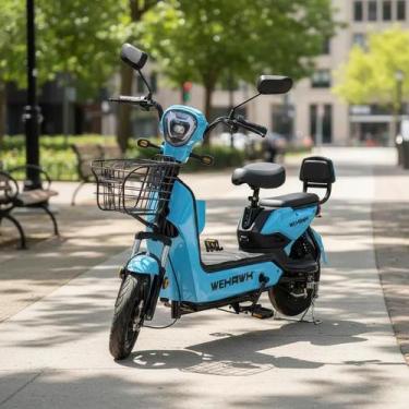 Imagem de Bicicleta Elétrica Scooter Moto 500W Autonomia Até 40 Km Bike 32 Kmh S