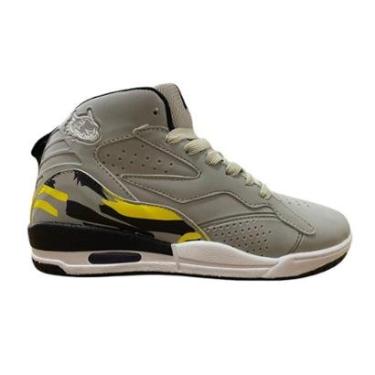 Imagem de Tênis Botinha Infantil Red Nose Nassau Masculino - Cinza/Amarelo-Masculino