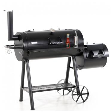 Imagem de Churrasqueira e Defumador a Carvão com Rodas, Cor, CAPTIVA DESIGNS, Preto