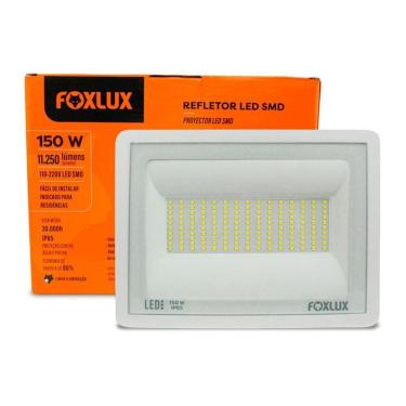 Imagem de Refletor Led Foxlux Bivolt 150w 6500k Branco