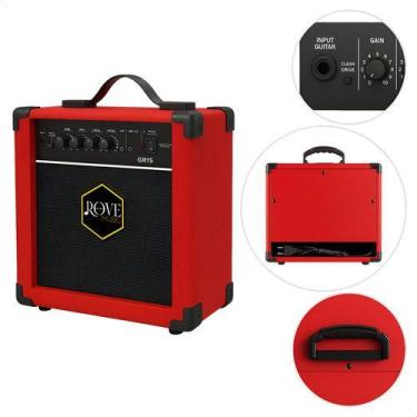Imagem de Amplificador Guitarra Rove Music Gr15 Vermelho, BIVOLT