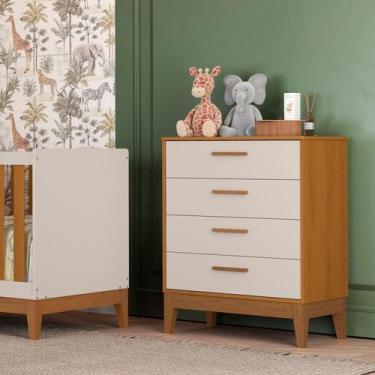 Imagem de Cômoda Gaveteira para Quarto de Bebê Flip Areia Fosco / Savana - Móvei