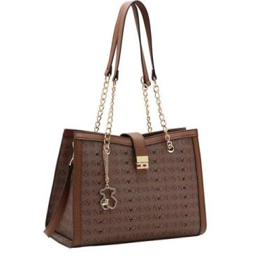 Imagem de Bolsa Chenson Estruturada 3485400 Com Cristais Compartimentos Internos