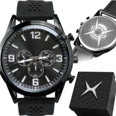 Imagem de Relogio Masculino Aço Inox Social Silicone Casual ajustavel presente s