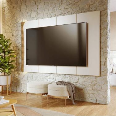 Imagem de Painel para Tv até 65 Polegadas Amalfi com Led Off White Matte Freijó Colibri