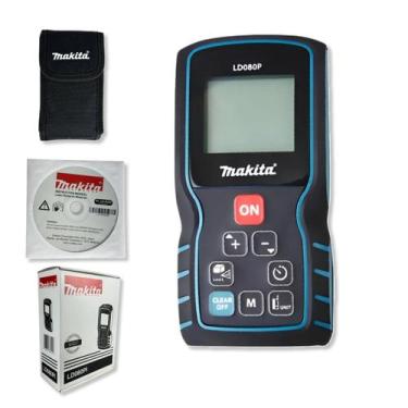 Imagem de Medidor De Distância A Laser Makita LD080PI 80m Tela Digital Precisão 
