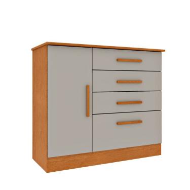 Imagem de Comoda 4 Gavetas com Sapateira Chicago Tcil