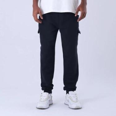 Imagem de CALÇA CHAMPION MOLETOM CARGO BLACK-Masculino