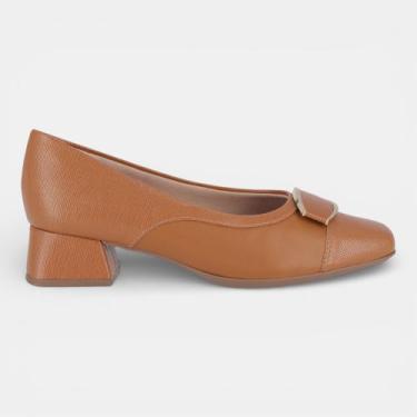 Imagem de Scarpin Piccadilly Salto Baixo Nude, Nude, 37