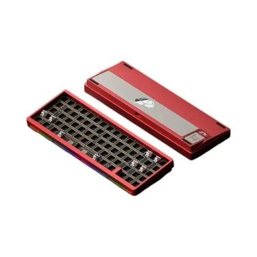 Imagem de Kit De Teclado Mecânico RGB Weikav NUT65 Em Alumínio Com Dupla Vedação