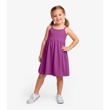 Imagem de Vestido Menina Infantil de Alças Select Roxo, 4, Roxo