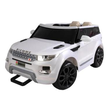 Imagem de Mini Carro Elétrico Infantil Car One LR Branco 12V Com Luz e Som Biemm