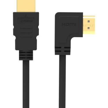 Imagem de Cabo HDMI 2.0 4K 90º 1.5m Preto 4K90-015 Fortrek