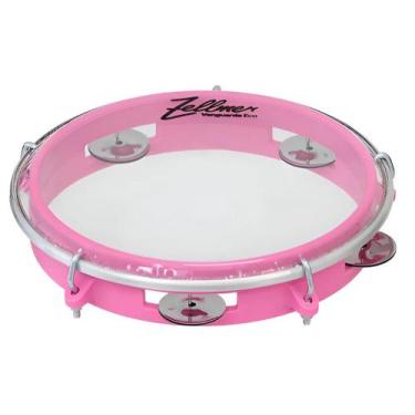 Imagem de Pandeiro Infantil Abs Rosa 08 Pele Transparente - 117863 - Zellmer