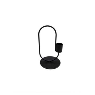 Imagem de Castiçal em ferro 13cm preto - Full Fit