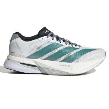 Imagem de Tênis Adidas Adizero Boston 13 Feminino, 37, Branco, Verde