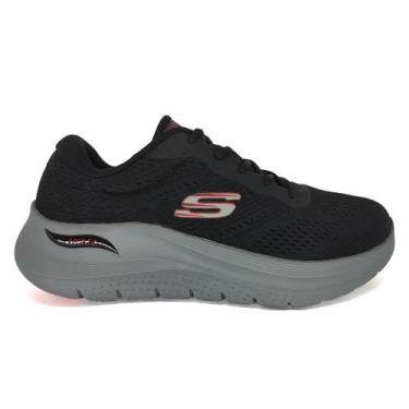 Imagem de Tênis Skechers Masculino Esportivo Treino Arch Fit Preto Cor:PretoTama