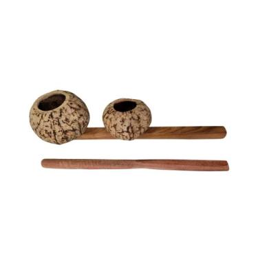 Imagem de Agogô Duplo De Castanha Do Pará - Instrumento De Percussão - Brazucapa