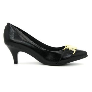 Imagem de Sapato Original Beira Rio Scarpin Salto Fino Feminino .1321, 36, Preto