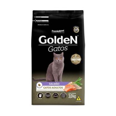 Imagem de Ração Golden Gatos Adultos Salmão -  3 Kg - Premier