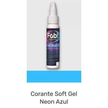 Imagem de Corante Soft Gel Néon Azul - FAB , 25g