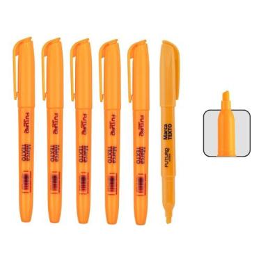 Imagem de Kit Com 6 Unidades de Marca Texto Para Resumos Textos Leitura Colorido