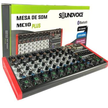 Imagem de Mesa de Som c/ 10 Canais Compacta USB Bluetooth Digital Sound Voice MC