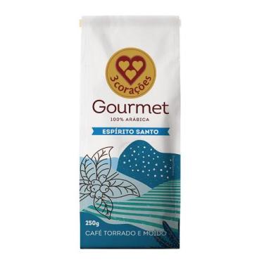 Imagem de Café Torrado e Moído Espírito Santo Gourmet 3 Corações Pacote 250g