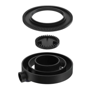 Imagem de Queimador Duplo 1 Cano Fogão Industrial Ferro Fundido 17,4cm Preto Lib