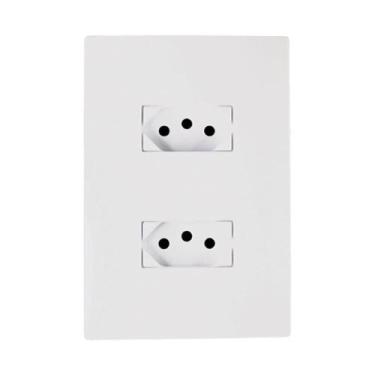 Imagem de Tomada Ilumi I9 Monobloco Dupla 2P+T 20A 250V com Placa