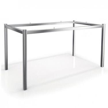 Imagem de Base de Metal para Mesa de Jantar 148cm Reno Prata - Kappesberg