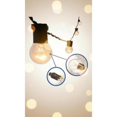 Imagem de Varal de Luzes 20m com 20 Lâmpadas E27 - Congratulations Store