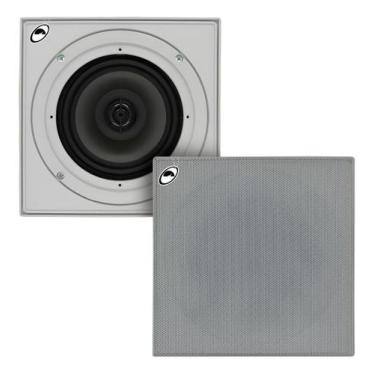 Imagem de Arandela Teto Quadrada Ceiling Kazaudio Coaxial C6CQ-W 6,5" 120W RMS 8