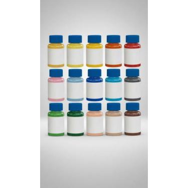 Imagem de Kit 15 Tintas PVA Fosca Artesanato 37ml - Congratulations Store