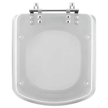 Imagem de Assento Sanitário Misti para Bacia Icasa Alongado Resina Plástica Convencional Transparente Pontto