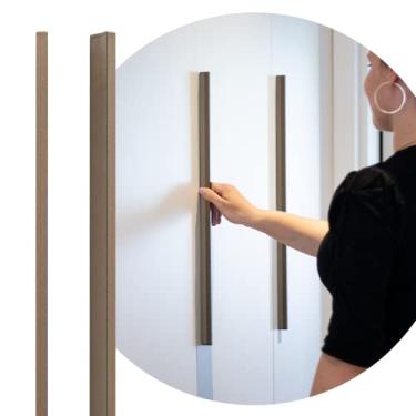 Imagem de Puxador Slim Alumínio Para Armário Grande Asa Quarto 512mm (Bronze Fosco)