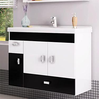 Imagem de Toucador Orquídea Preto 80 cm