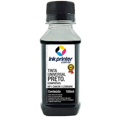 Imagem de Tinta Inkprinter Universal Preta para Recarga de Cartucho Hp, Lexmark, Canon, Brother (100ml)