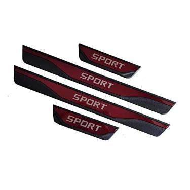 Imagem de GZBFTDH Proteção de Peitoril Soleira da Porta, para Modelo Tesla Y 2020-2022 Carro Acessórios, Aço Inoxidável Kick Plate Guard de Pedal de Limiar Protetor, Peças para Automóveis