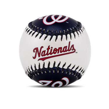 Imagem de Franklin Sports Bolas de beisebol macias com logotipo do time MLB do Washington Nationals - beisebol de brinquedo para crianças - ótima decoração para mesas e escritório