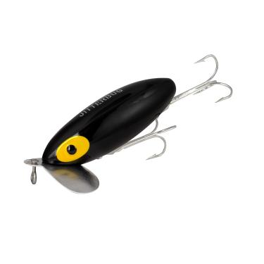 Imagem de Arbogast Isca de pesca Jitterbug Topwater Bass – Excelente para pesca noturna, preta, G655 Clicker (7,6 cm, 5/8 oz)