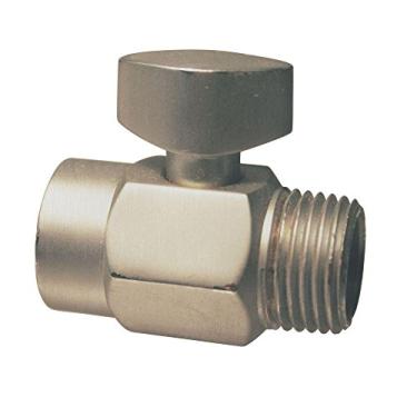 Imagem de Westbrass Válvula de gotejamento de controle de volume do braço de chuveiro de 1,27 cm, níquel acetinado, D309-07