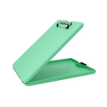 Imagem de Saunders Prancheta de transferência de plástico SlimMate com clipe de perfil baixo - Organizador móvel portátil para uso doméstico, escritório e empresa (70202), Cor: Folha de menta
