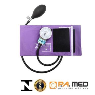 Imagem de Aparelho Pressão Esfigmomanômetro Roxo Com Garantia Pamed - P.A. Med