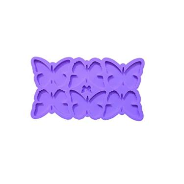 Imagem de Confeitaria dos Moldes, R276 Molde de silicone 6 BORBOLETAS resina chaveiro decoração