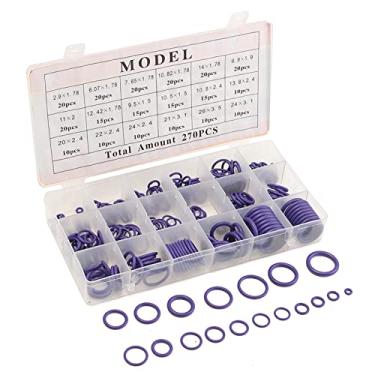 Imagem de Tingpai O-Ring de bor cha 270Pcs R134A Conjunto de vedação pa ar-condicionado de carro