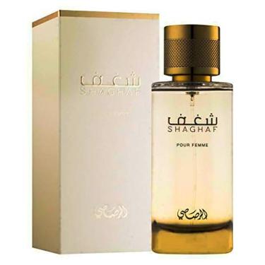 Imagem de Perfume Shaghaf árabe por Mulheres EDP - Eau De Parfum 100ML (3,4 onças) | Persa Pour Femme spray | Suave Perfume Com Amêndoa, Vanilla & Coffee | por Rasasi