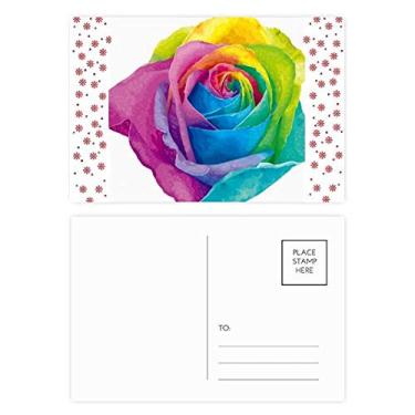 Imagem de Rainbow Gay Flor Lésbica LGBT Natal Flor Celebração Cartão postal Bênção
