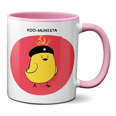 Imagem de Caneca Koo-Munista Rede Social Koo Presente Xícara Engraçada (Rosa)